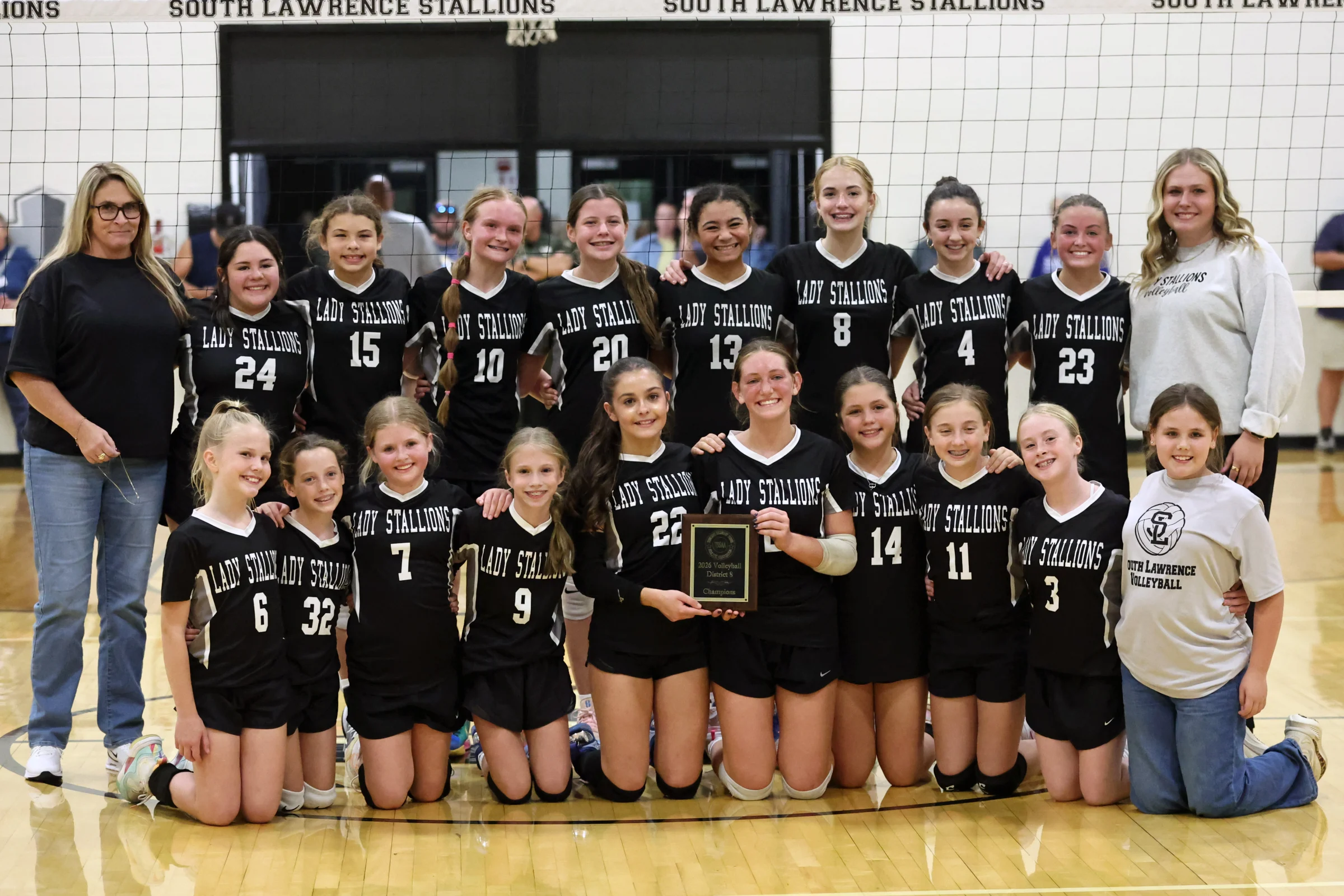 South Lawrence poses for a team photo