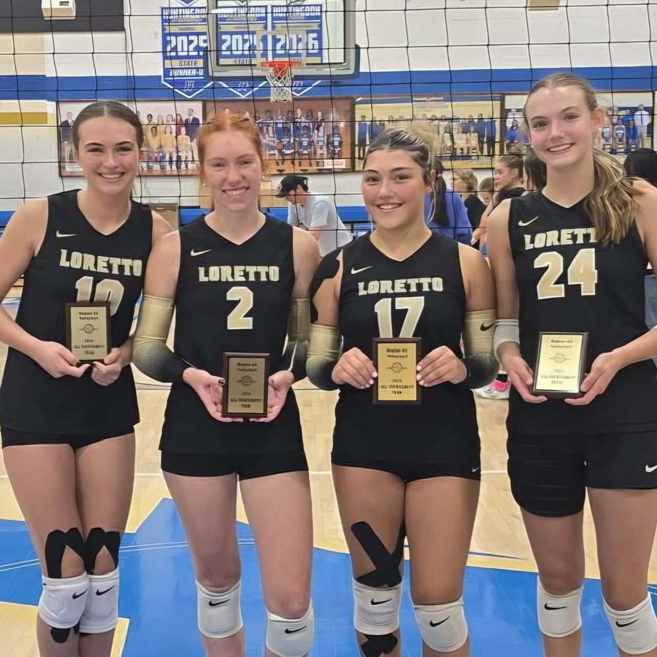 Members of the All-Region team pose for the camera.